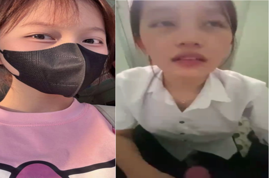 Sex nữ sinh đòi bú cu bạn trong WC